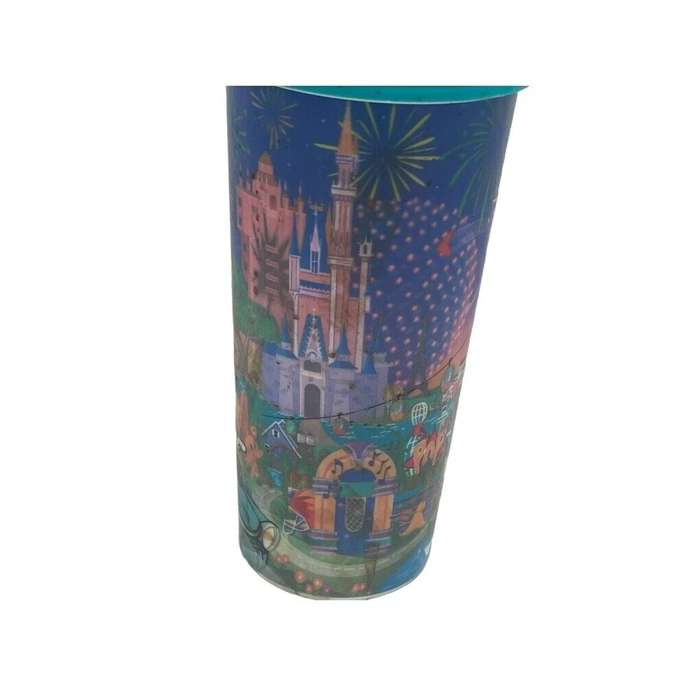 2024 Walt Disney World Resort Reusable Refillable Mug Mickey & Friends- BLUE